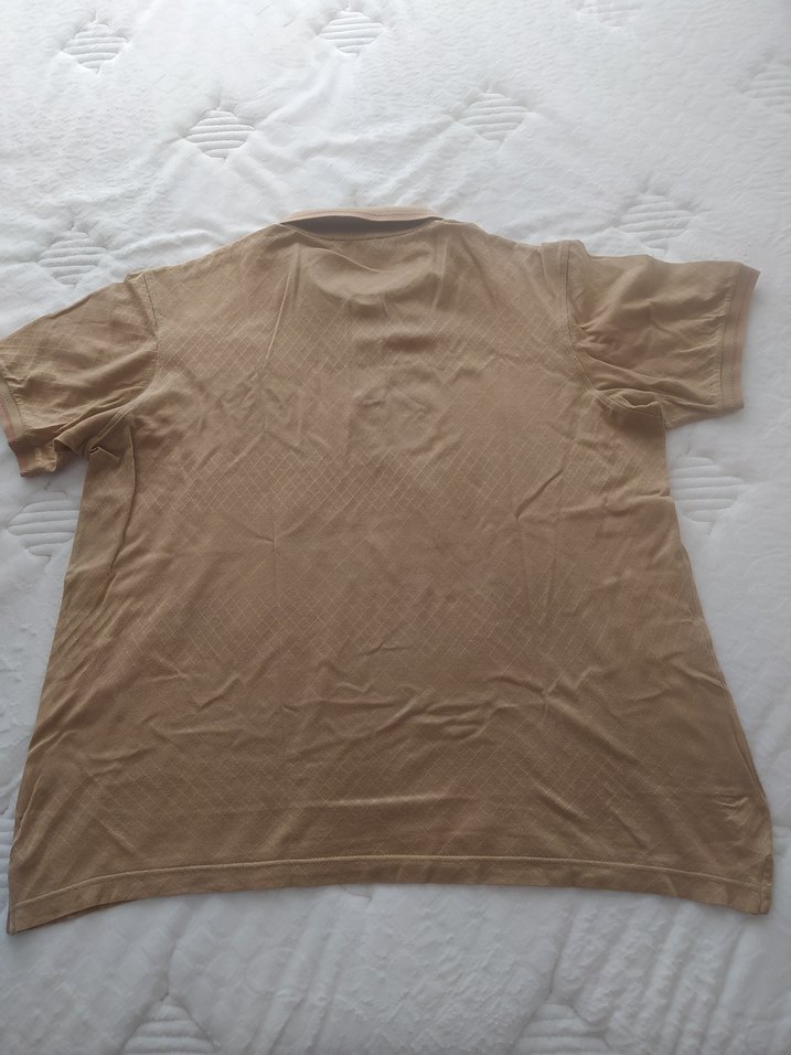 BİSSE Bej Regular Fit Kısa Kollu Polo Tişört - Görsel 3