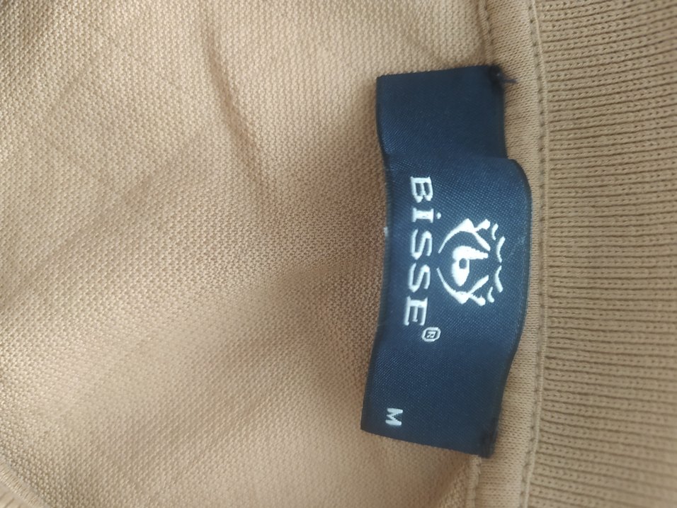 BİSSE Bej Regular Fit Kısa Kollu Polo Tişört - Görsel 5
