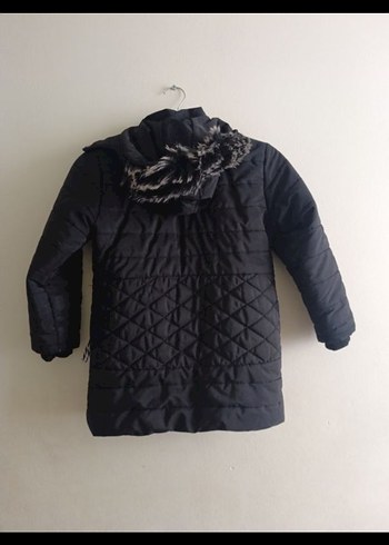 Düğmeli Siyah Erkek Çocuk Kaban - Görsel 2