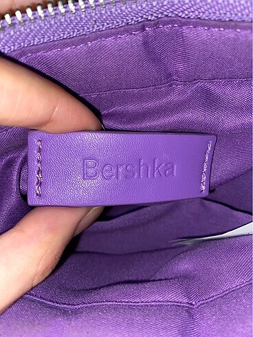 Beden mor Renk Bershka Mor tote çapraz çanta