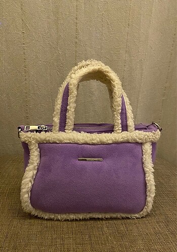 Bershka Bershka Mor tote çapraz çanta