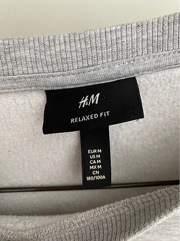 H&M HM Gri Sweatshirt