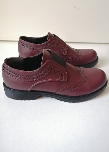 Divarese Bordo Cilt Oxford Ayakkabı  - Görsel 3
