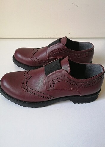 Divarese Bordo Cilt Oxford Ayakkabı  - Görsel 4
