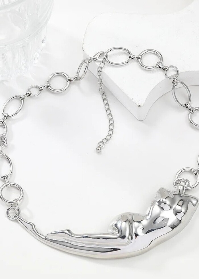 ZARA Model Vücut Silüet Kolye  - Görsel 5