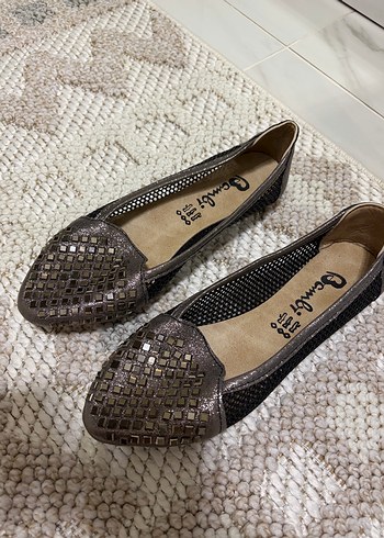 Gri Blok Topuklu Kadın Günlük Ayakkabı - Görsel 3