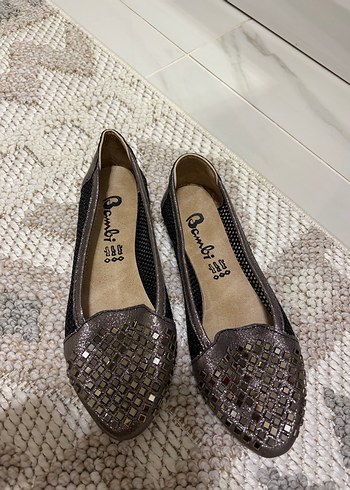 Gri Blok Topuklu Kadın Günlük Ayakkabı - Görsel 4