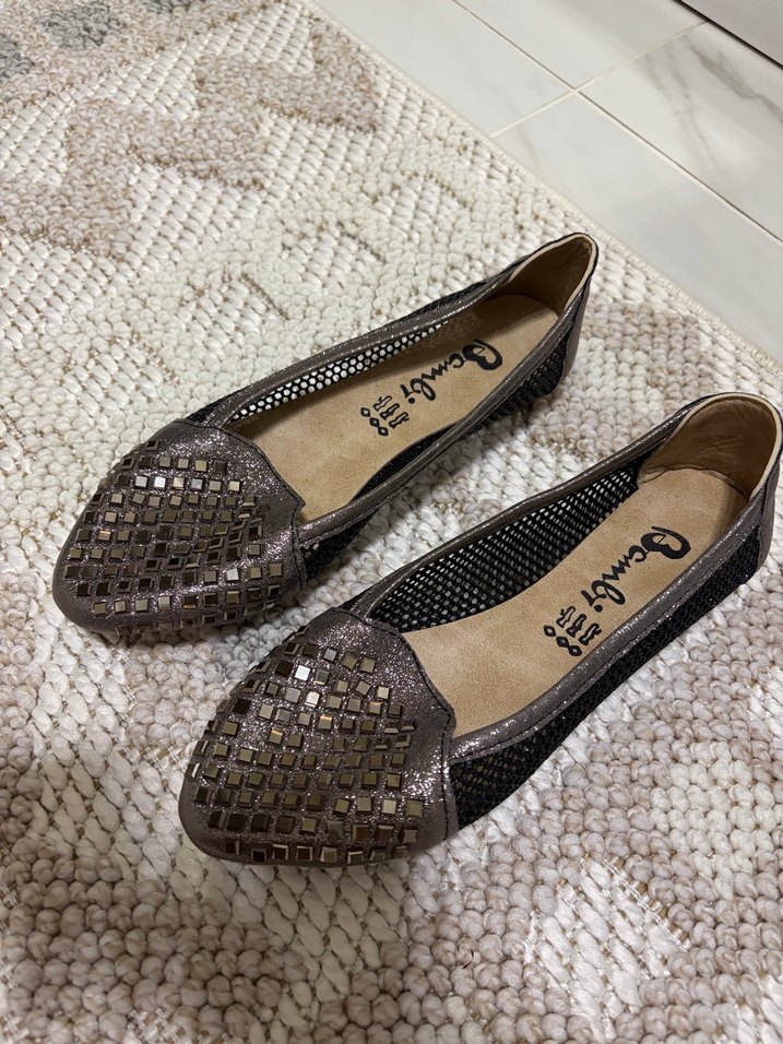 Gri Blok Topuklu Kadın Günlük Ayakkabı - Görsel 3