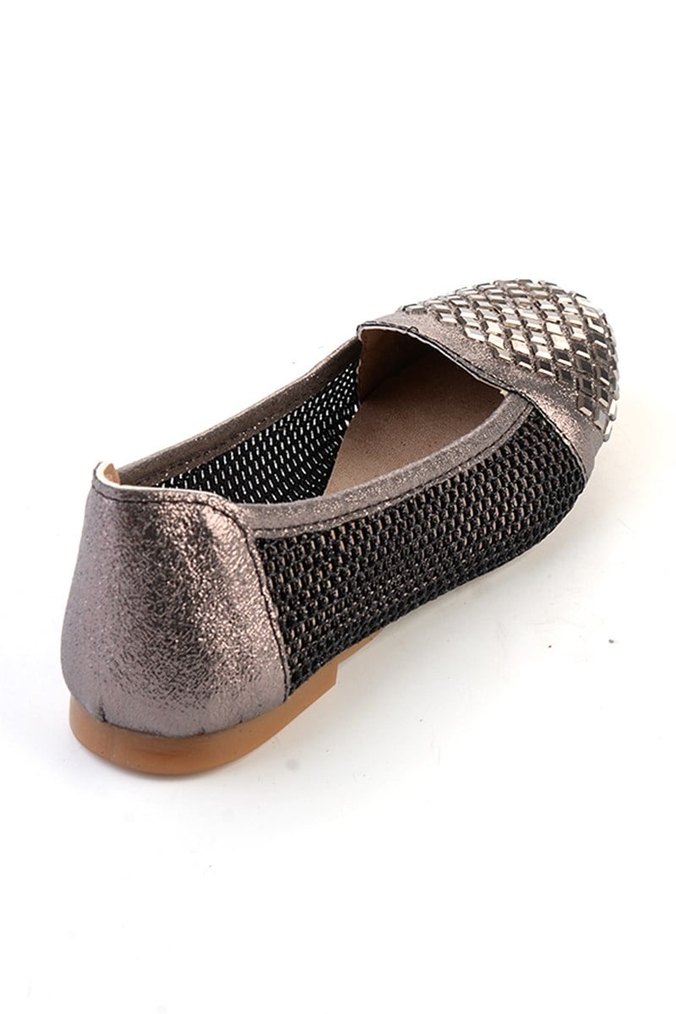 Gri Blok Topuklu Kadın Günlük Ayakkabı - Görsel 2