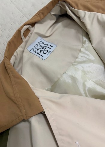 Bej Renk Uzun Kadın Trençkot - Görsel 6