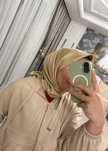 Drapeli Camel Renkli Kadın Şal - Görsel 6