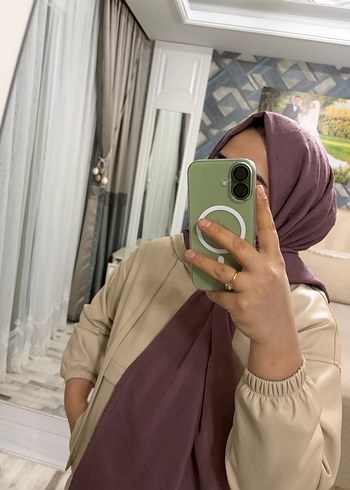 Drapeli Camel Renkli Kadın Şal - Görsel 3