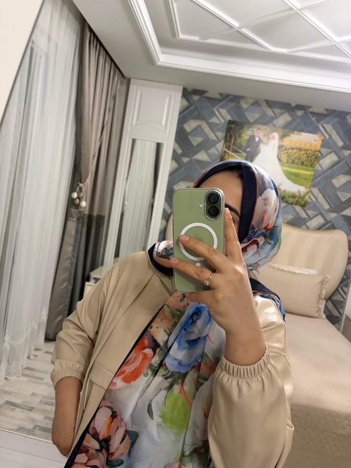 Drapeli Camel Renkli Kadın Şal - Görsel 4