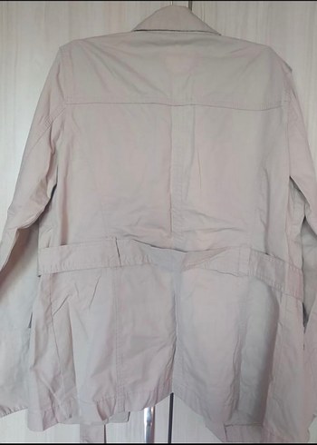 Bej Düğmeli Midi Kadın Ceket - Görsel 2