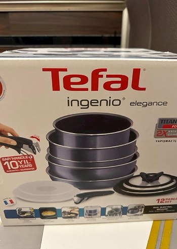 Tefal Ingenio Elegance 12 Parça siyah Tencere Seti