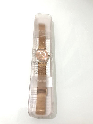 diğer Beden Swatch roz gold hasır kordon saat