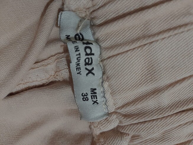38 Beden ten rengi Renk pantolon