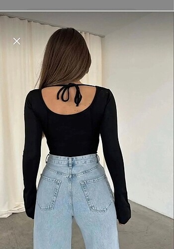 Diğer ispanyol kol basic crop top