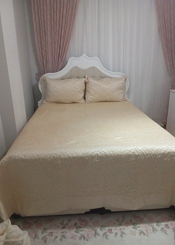 Beyaz Düz Desen Yatak Örtüsü - Görsel 8