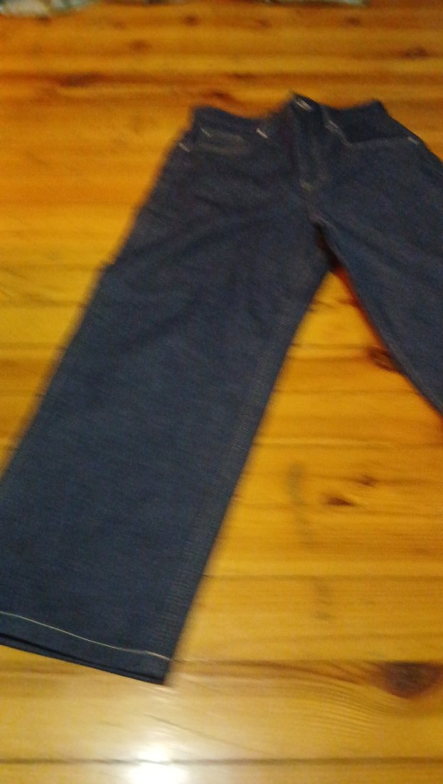 erkek  Lacivert Midi Bol Kesim Denim Pantolon - Görsel 2