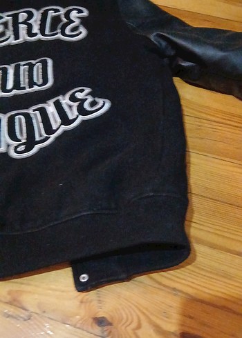 Erkek Deri Siyah Rock Punk Ceket - Görsel 8