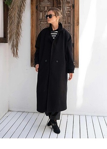 Zara model Oversize kaşe kaban 