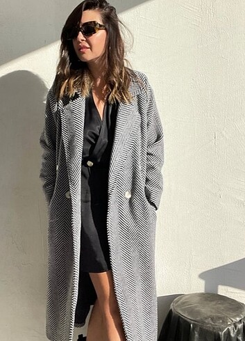 Perry balıksırtı oversize kaban