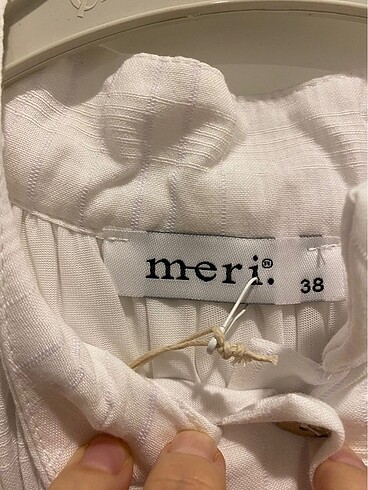 38 Beden Meristore marka kemerli elbise