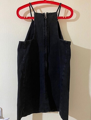 Diğer Koyu gri jean elbise