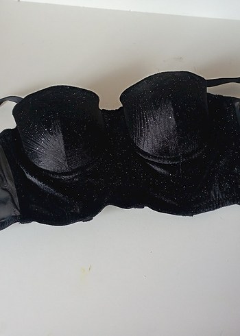 Siyah Mini Gotik Glamour Sütyen - Görsel 3