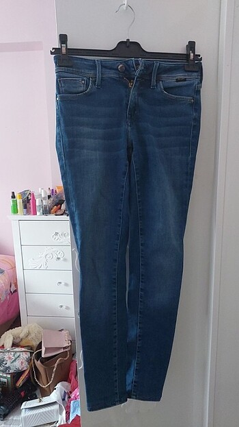 Skinny kot pantalon 
