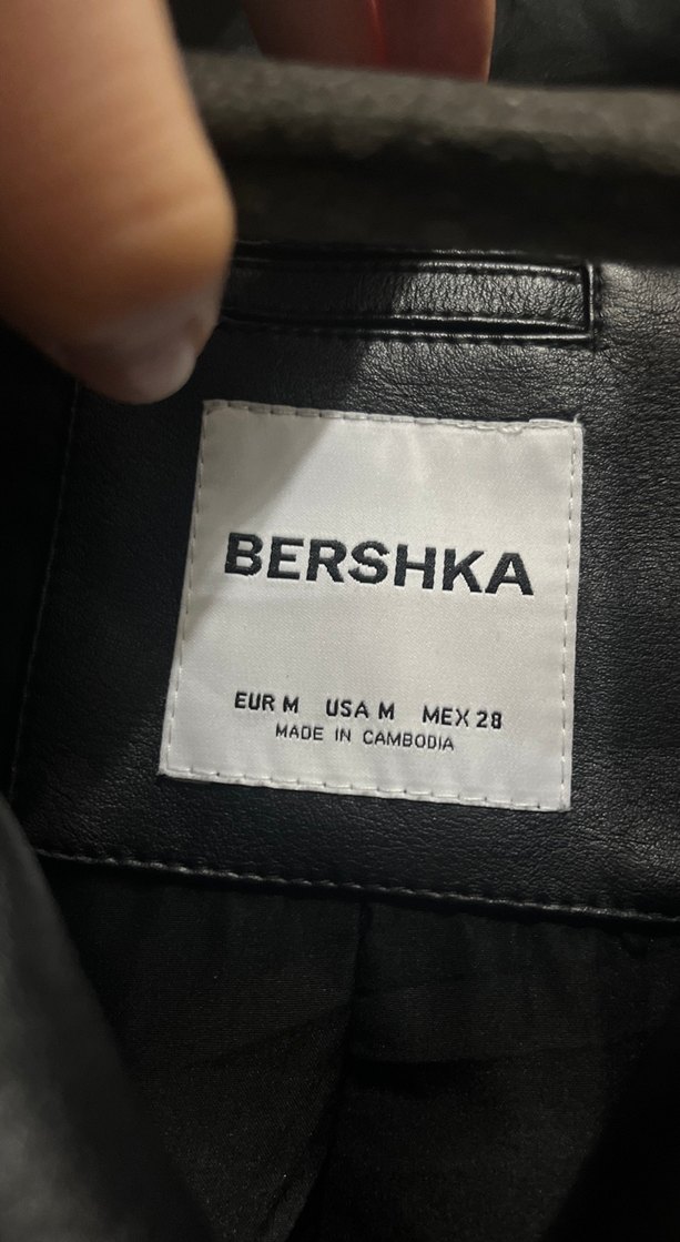 Kadın Siyah Deri Biker Ceket - Görsel 2