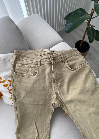 Diğer Bej Erkek Keten Pantolon