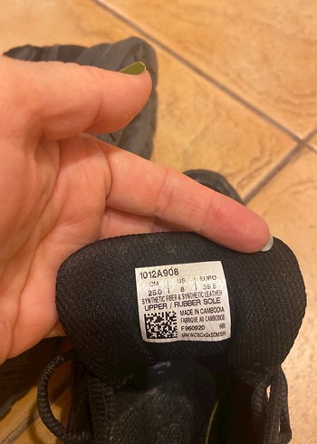 Siyah Kadın Spor Ayakkabı Velcro Bağcıklı - Görsel 5