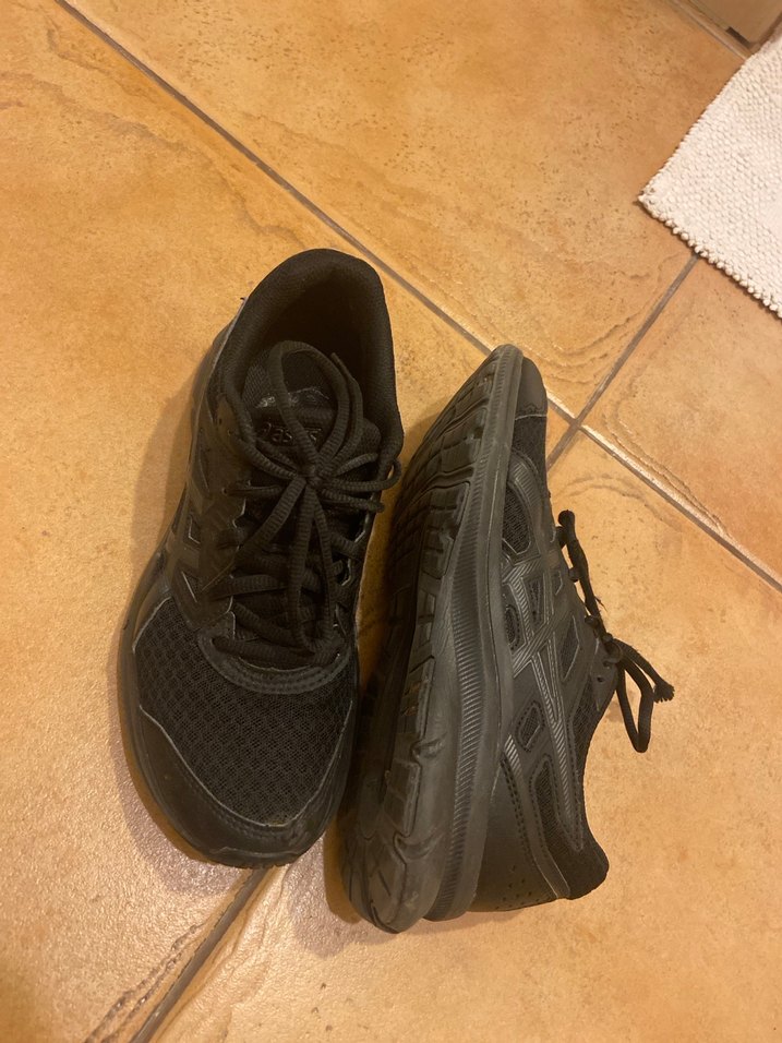 Siyah Kadın Spor Ayakkabı Velcro Bağcıklı - Görsel 2