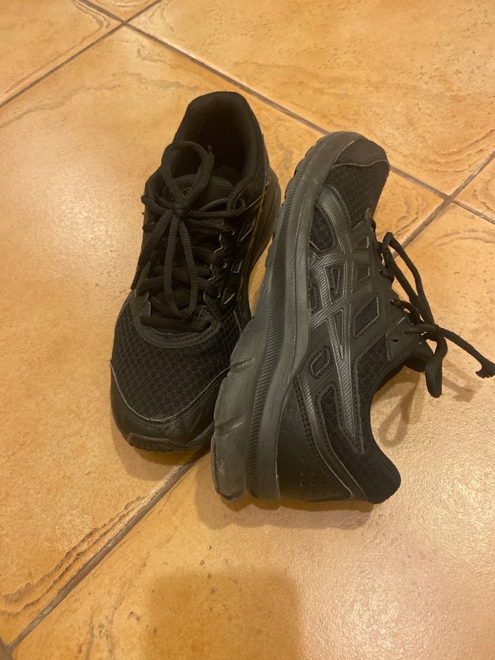 Siyah Kadın Spor Ayakkabı Velcro Bağcıklı - Görsel 3