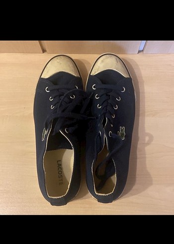 Kadın Mavi Orijinal Lacoste Spor Ayakkabı - Görsel 2