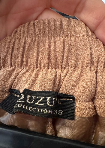 Bej Pilili Mini Hamile Eteği - Görsel 2