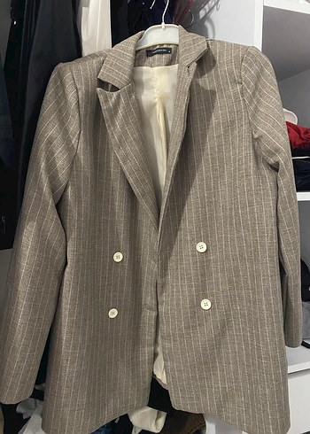 Düğmeli Klasik Kadın Blazer Ceket