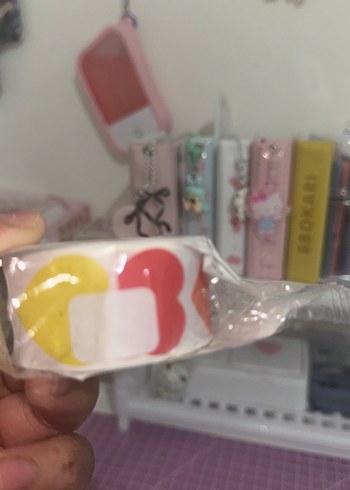 Renkli kalpli rulo 500 adet - Görsel 2