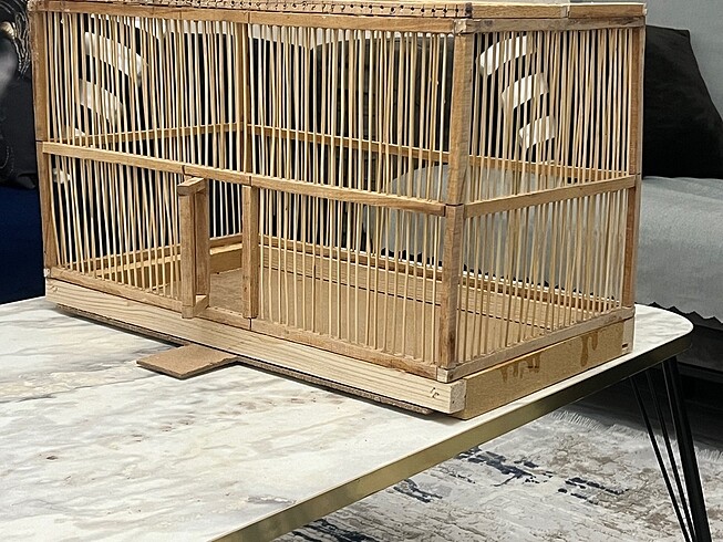 Ahşap bambu kuş kafes