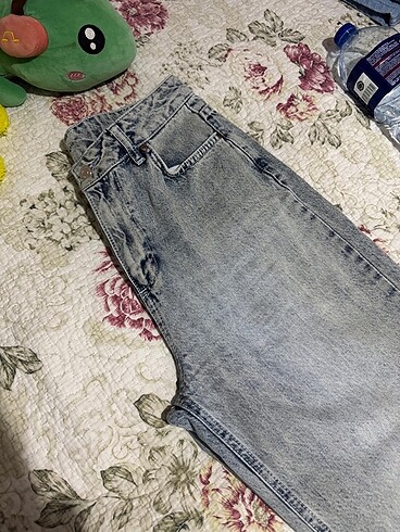 38 Beden mavi Renk Mavi yüksek bel wide leg jeans