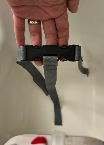 Ikea Gri Emniyet Kemerli Beyaz Mama Sandalyesi