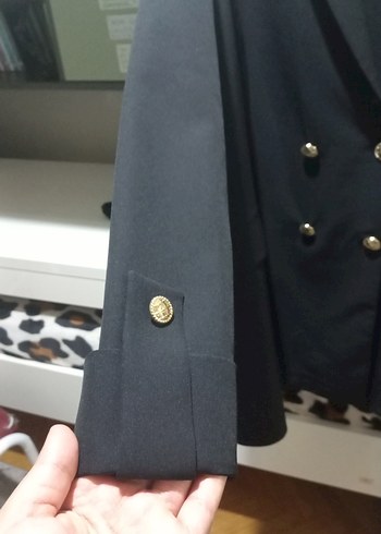 Diğer Kadın Siyah Düğmeli blazer ceket