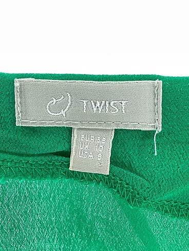 36 Beden yeşil Renk Twist Bluz %70 İndirimli.