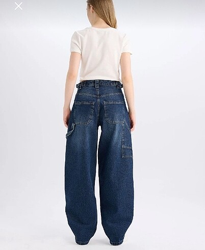 44 Beden lacivert Renk Baggy Jean