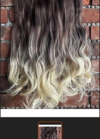 Çıtçıtlı yarım ay ombre saç