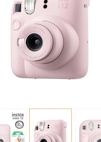 Fujifilm instax mini 12 Pembe kamera