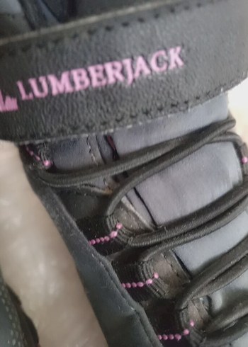 Lumberjack Mor Kız Biker Botları Cırtlı Rubber