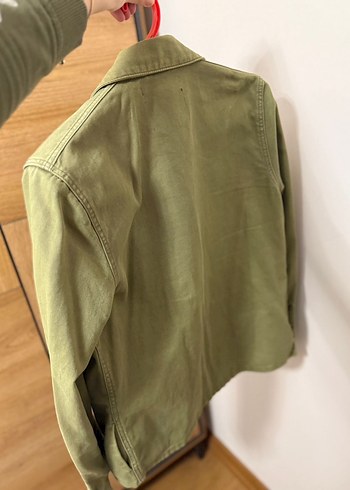 Zara erkel Haki Süet Ceket - Görsel 4